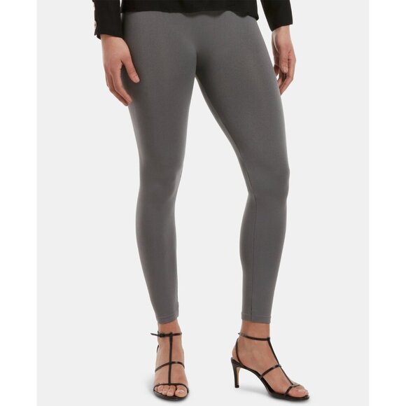 Hue Womens Size L/XL Stretch Seamless Leggings in Castlerock Gray U19998 516 - Picture 1 of 9